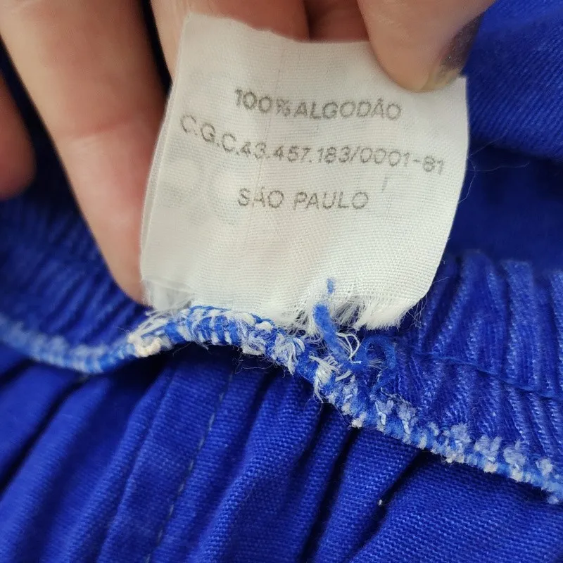 shorts vintage esportivo azul brechó skate 70s dogtown