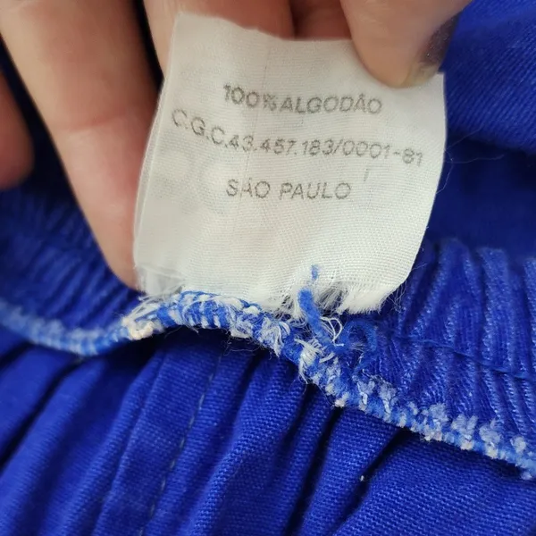 shorts vintage esportivo azul brechó skate 70s dogtown