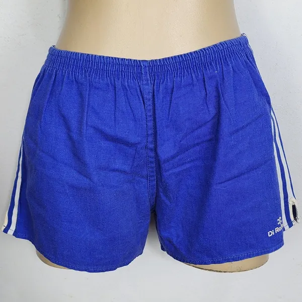 shorts vintage esportivo azul brechó skate 70s dogtown