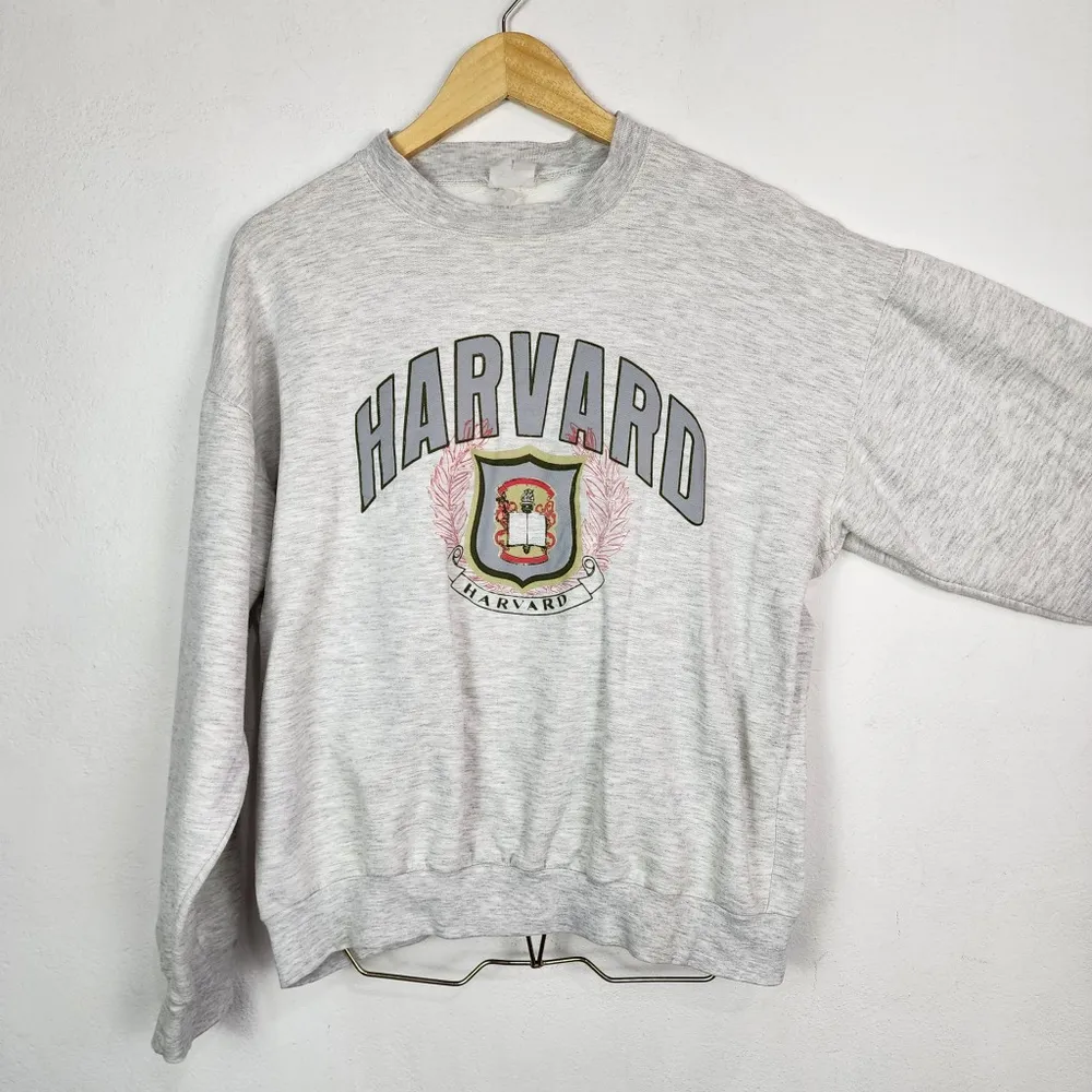 Brechó Moletom Harvard Vintage Anos 90 College Mescla