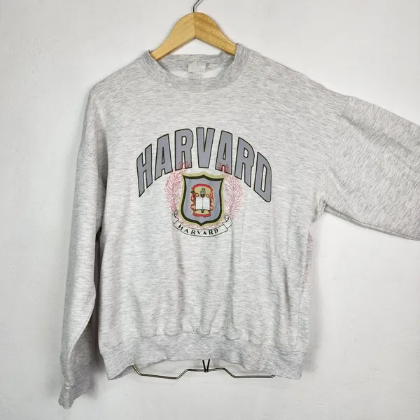 Brechó Moletom Harvard Vintage Anos 90 College Mescla