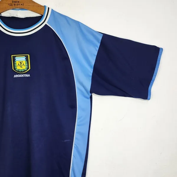 Camiseta Brechó Estilo Argentina Futebol Azul Marinho