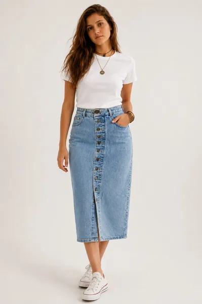 SAIA JEANS MIDI VINTAGE ANOS 90 PROJACK C.G.C TAMANHO 42