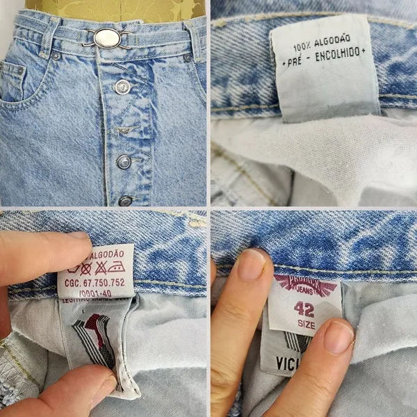 SAIA JEANS MIDI VINTAGE ANOS 90 PROJACK C.G.C TAMANHO 42