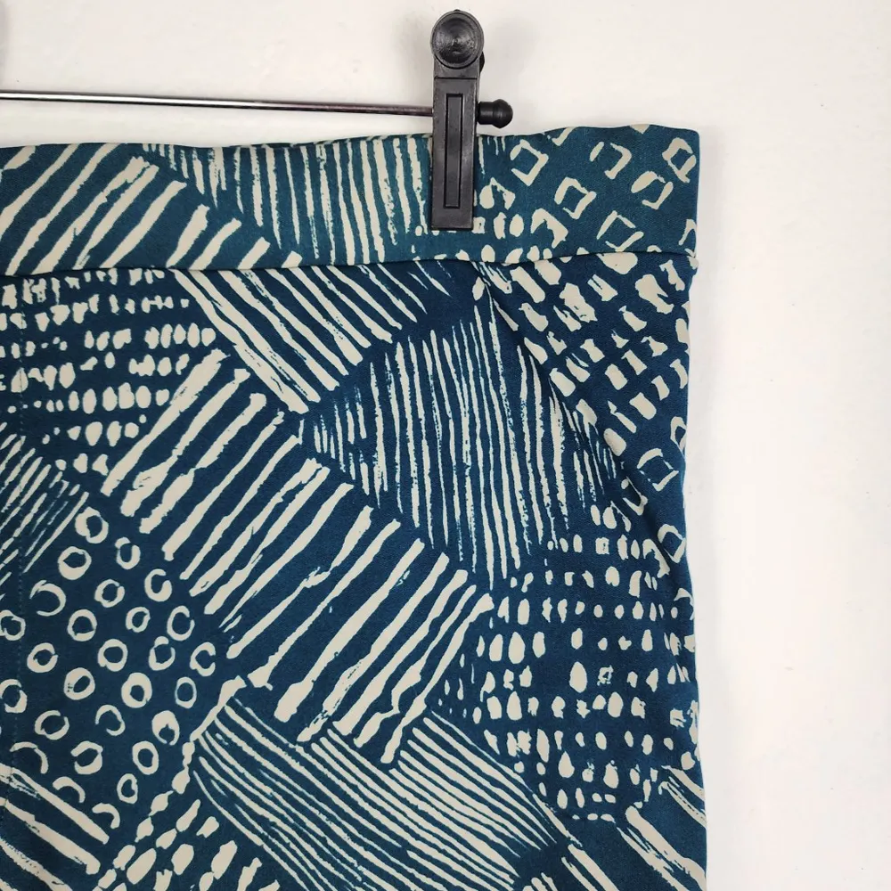 Sunga Vintage Anos 80 Estampada Azul Poliamida Tam G Brechó