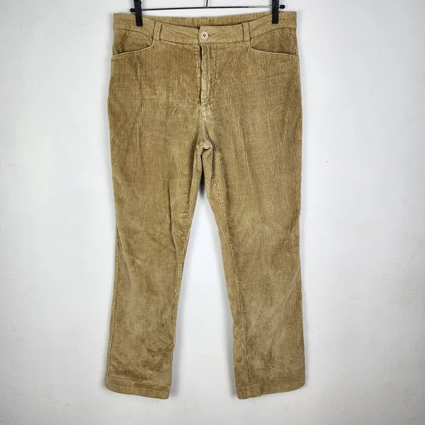 Calça Veludo Cotelê Le Lis Blanc Anos 90 Tam 42 Bege