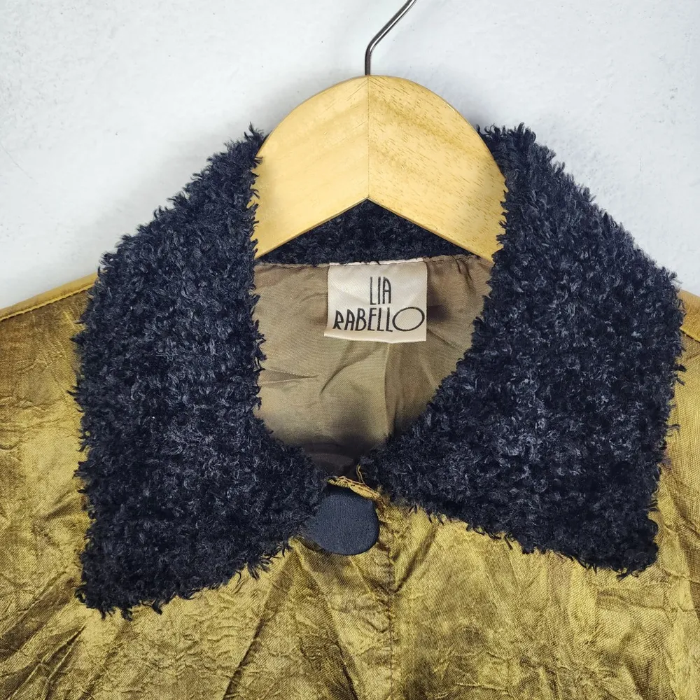 Casaquinho Vintage Anos 90 Lia Rabelo Dourado Furta-Cor