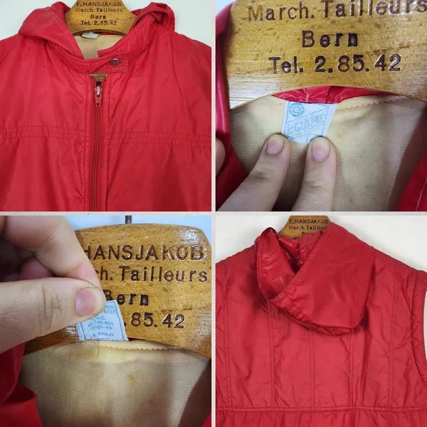 Colete Masculino Vintage Anos 70 Nylon CGC Forrado M