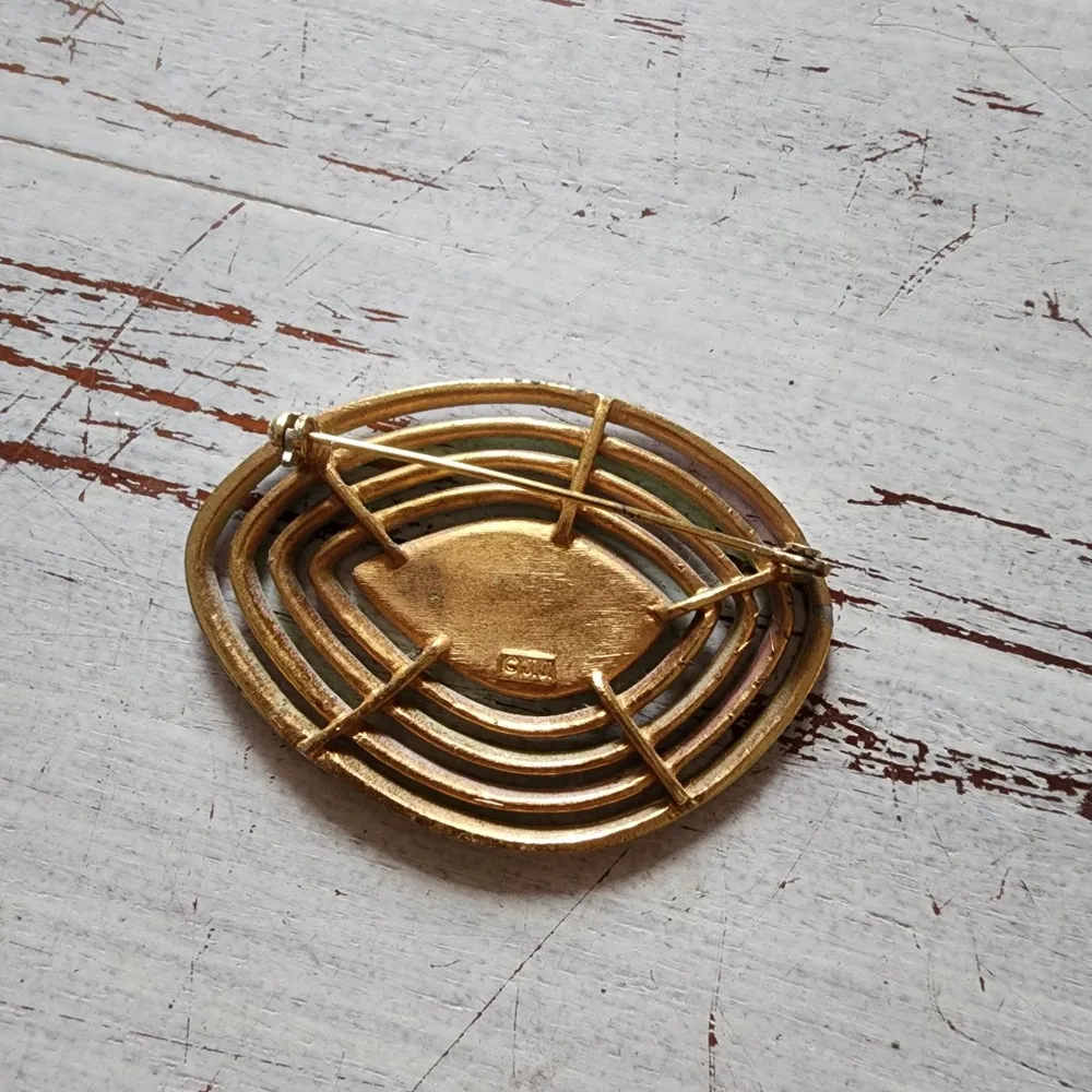 Broche Vintage Anos 80 Grande em Metal Cores Neon Bijuteria