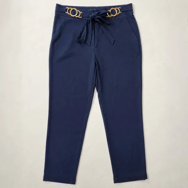 Calça Feminina P.A Concept Azul-Marinho com Amarração