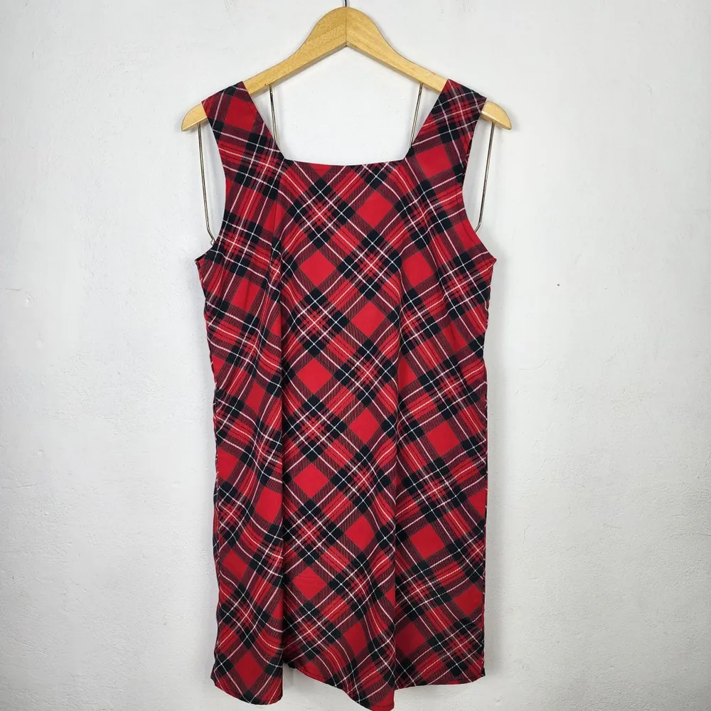 Vestido Vintage Anos 90 Xadrez Vermelho Hit Generation