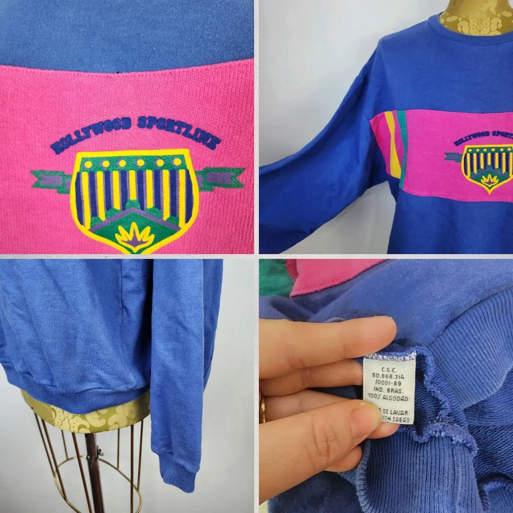 Moletom Vintage Anos 80 Hollywood Sportsline Unissex