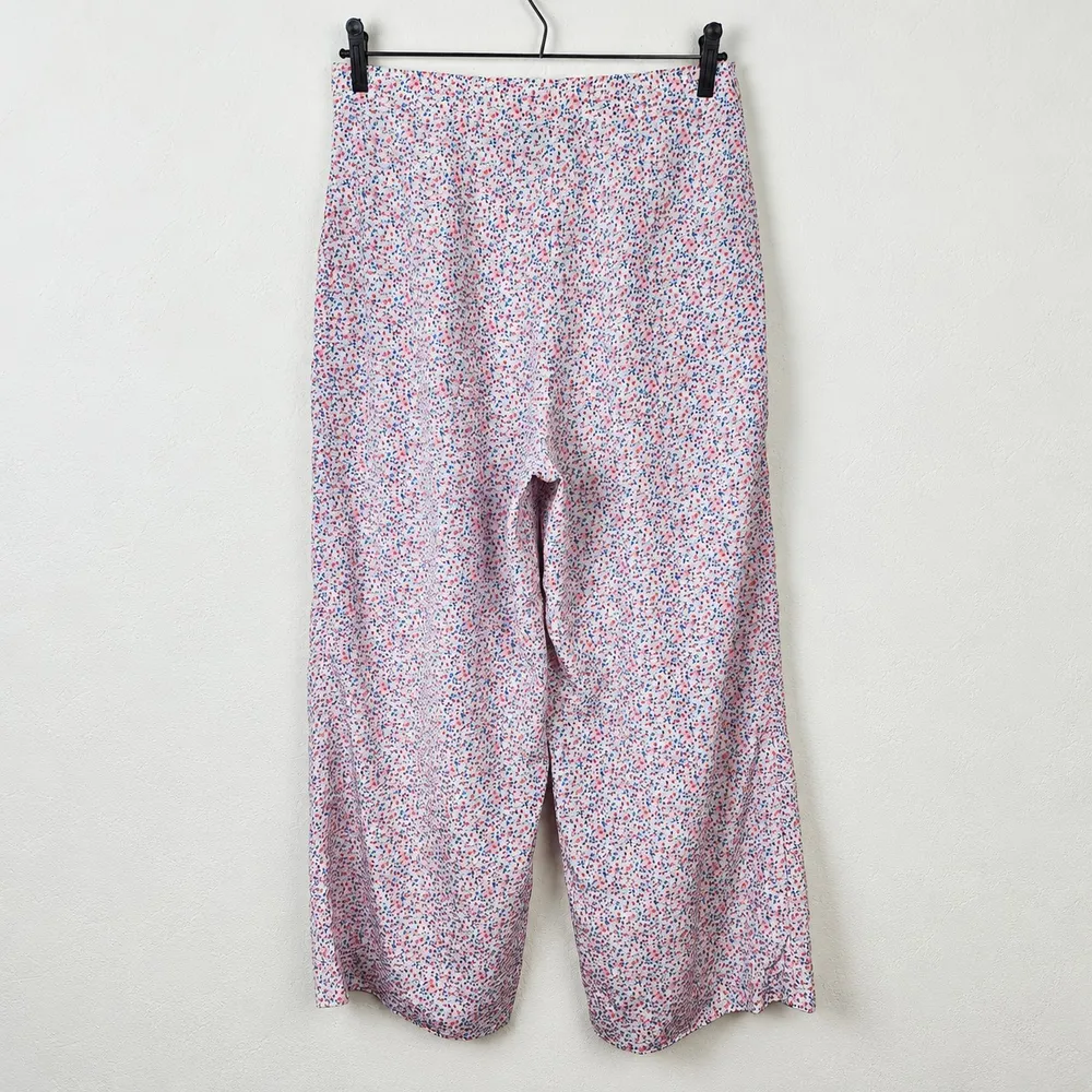 Calça Feminina Leslie Fay Floral Cintura Alta Pantalona