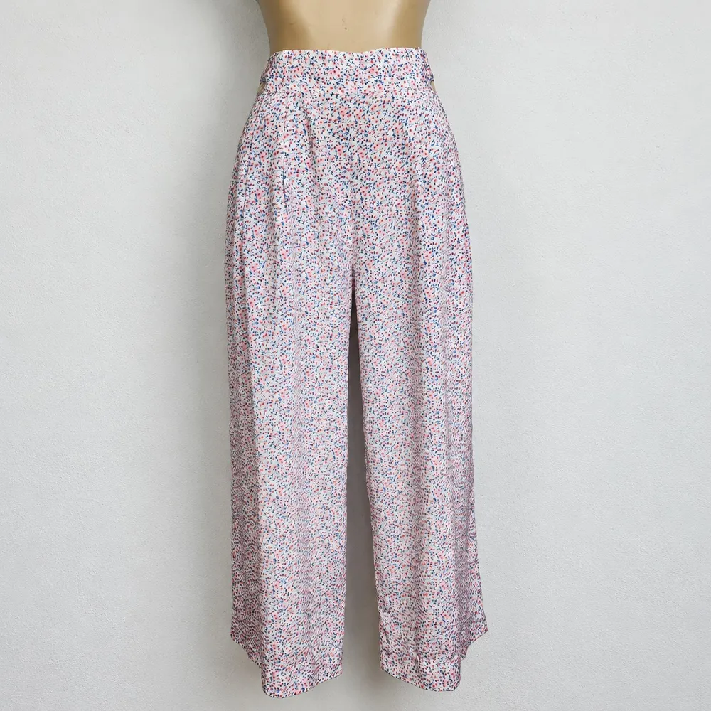 Calça Feminina Leslie Fay Floral Cintura Alta Pantalona