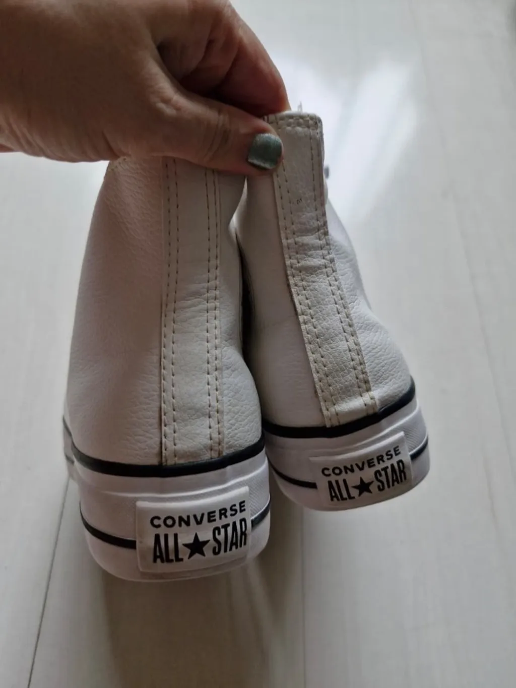 Converse All Star plataforma branco 39