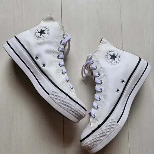 Converse All Star plataforma branco 39
