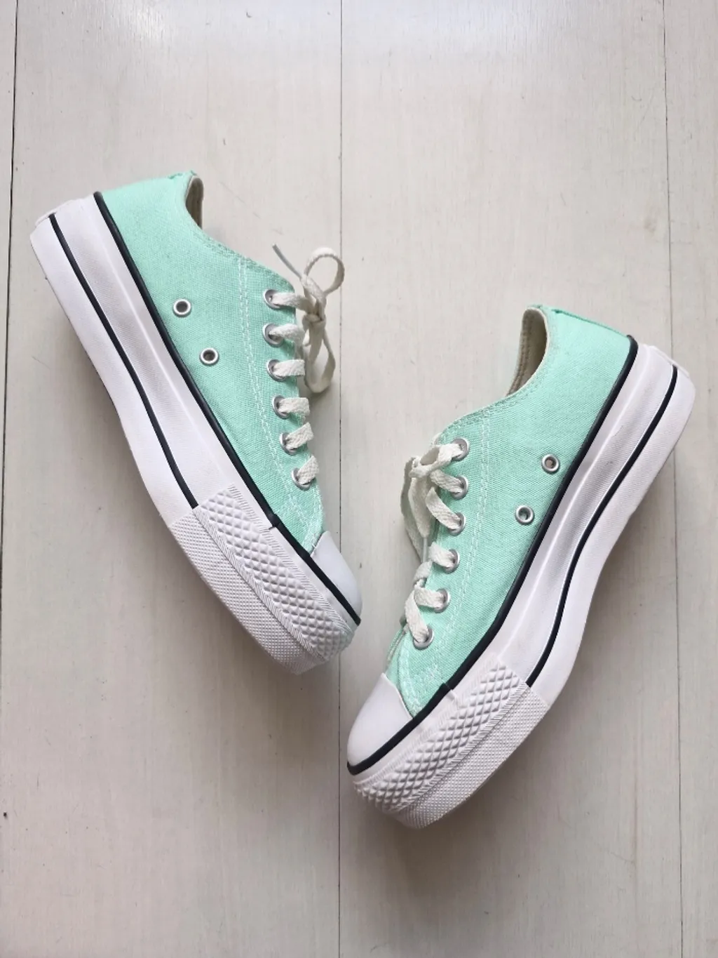 Converse All Star plataforma verde 35