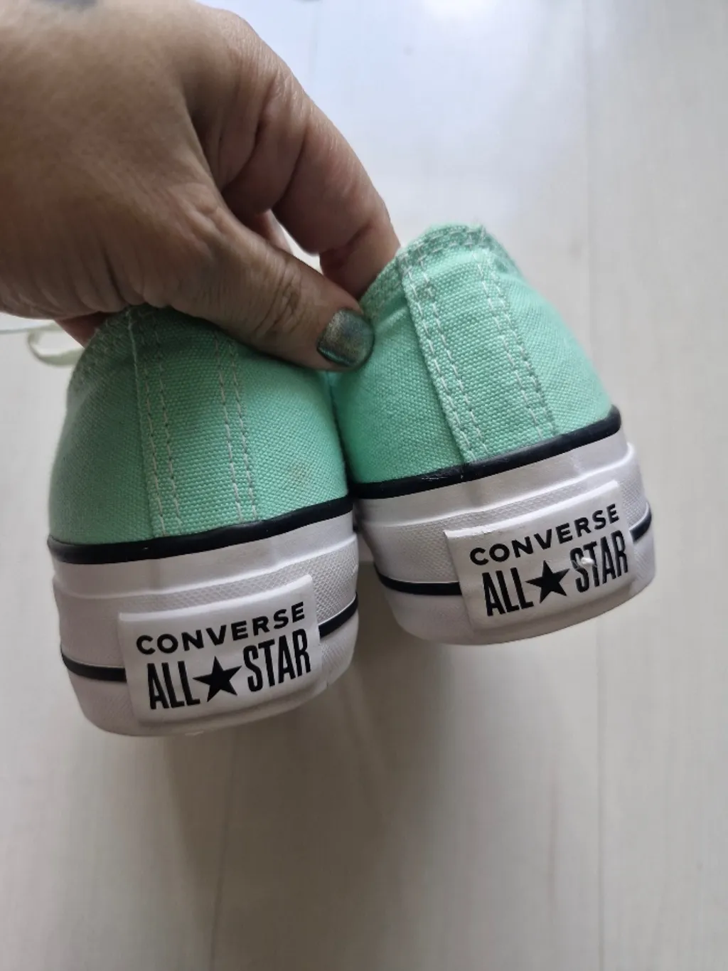 Converse All Star plataforma verde 35
