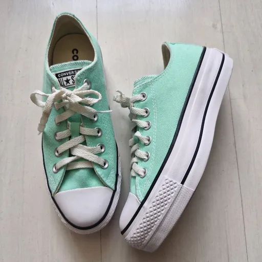 Converse All Star plataforma verde 35