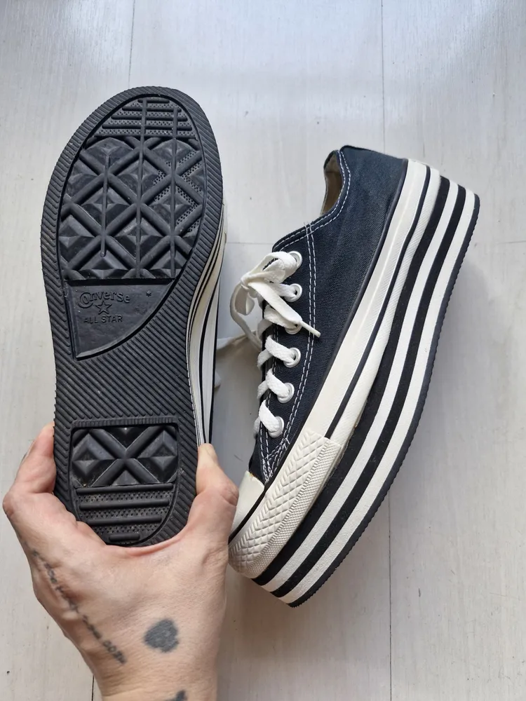Converse All Star plataforma vintage 36