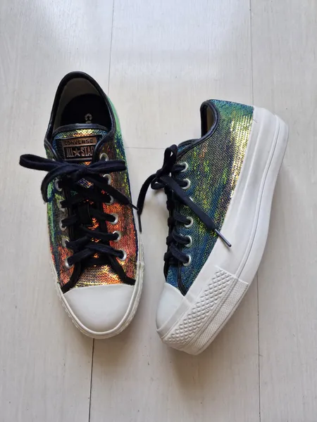 Converse All Star plataforma paetês 37