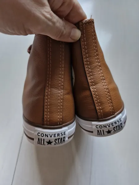 Converse All Star couro sintético marrom 35