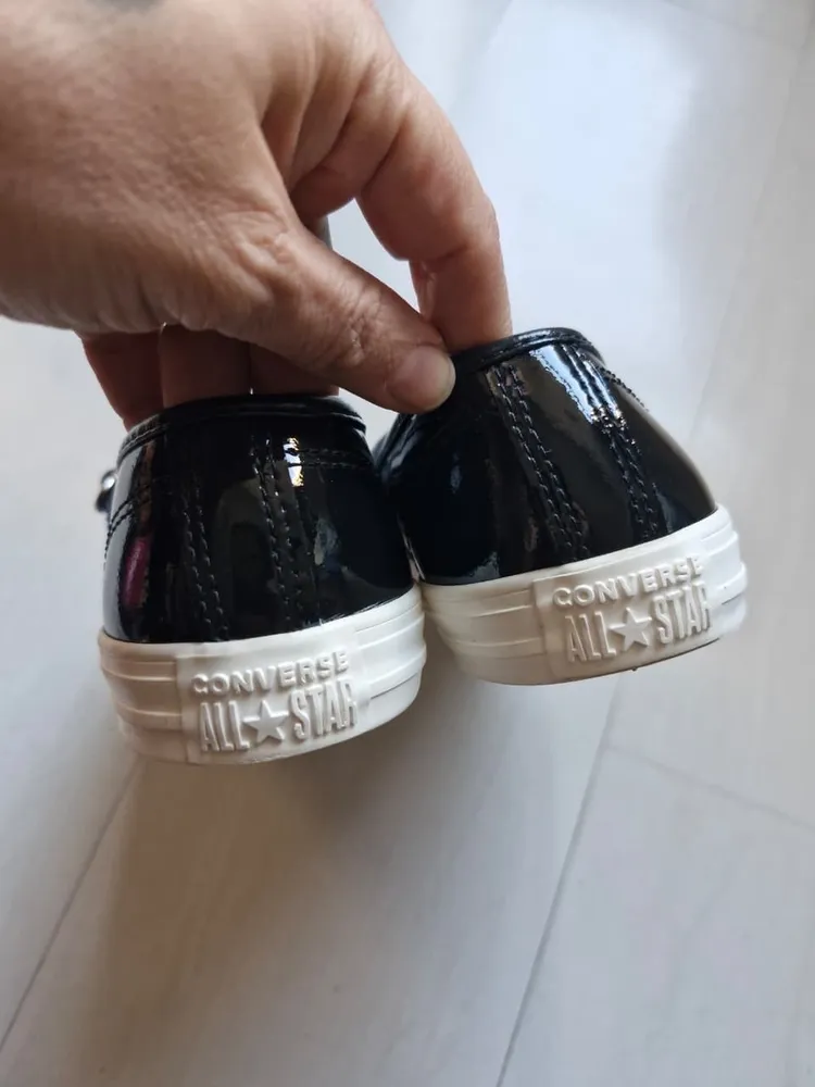 Converse Mary Jane vinil preto 35