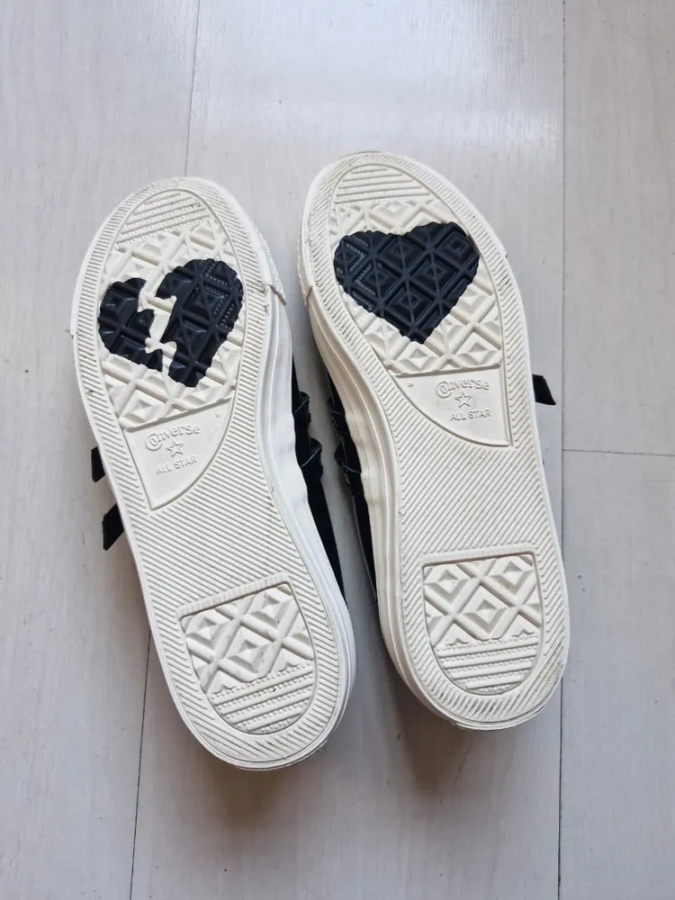 Converse Mary Jane vinil preto 35