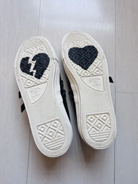 Converse Mary Jane vinil preto 35