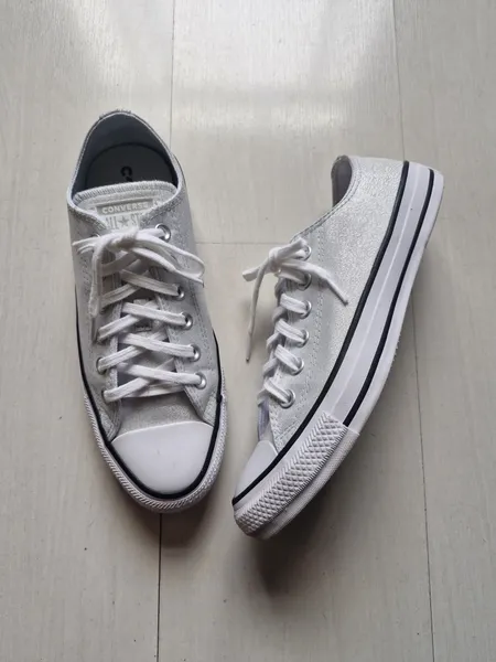 Converse All Star prata glitter 37