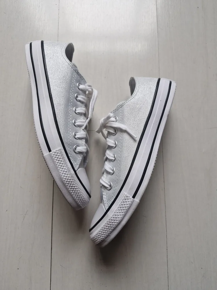 Converse All Star prata glitter 37