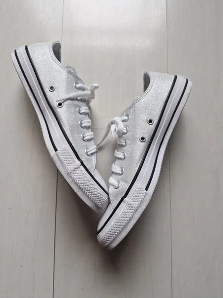 Converse All Star prata glitter 37