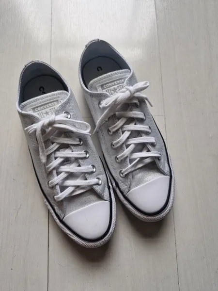 Converse All Star prata glitter 37