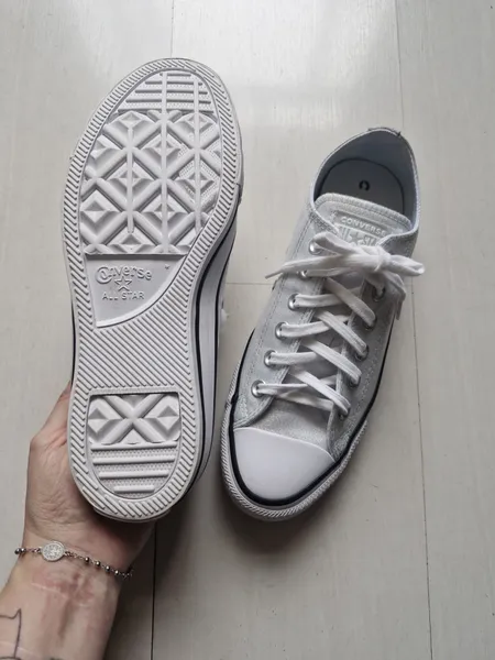 Converse All Star prata glitter 37