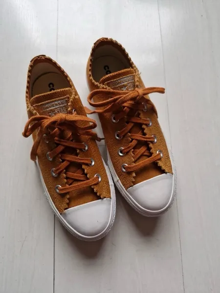 Converse plataforma camurça caramelo 34