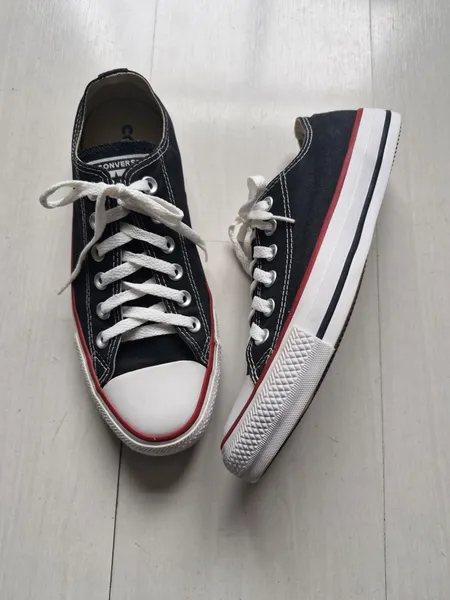 Converse All Star preto cano baixo 37