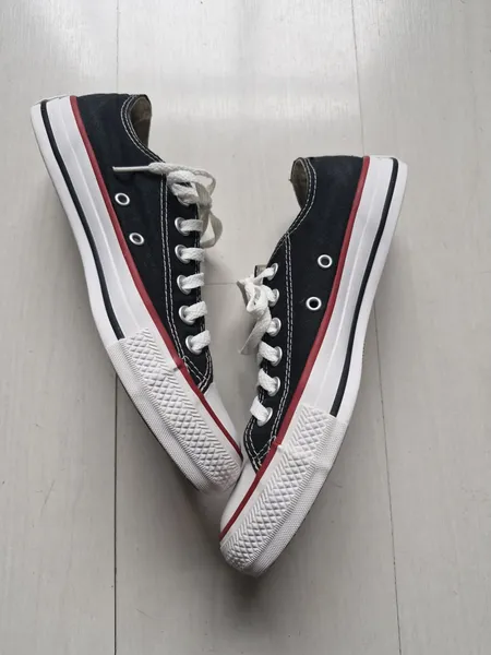 Converse All Star preto cano baixo 37