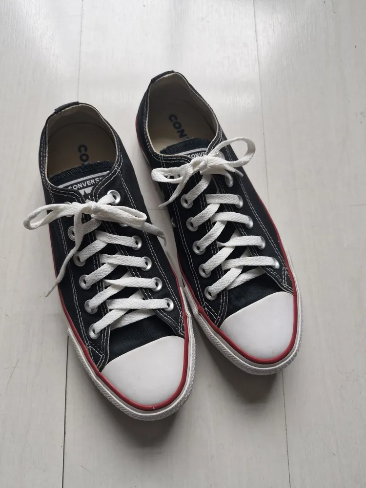 Converse All Star preto cano baixo 37