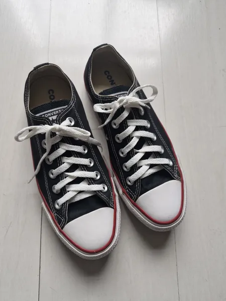 Converse All Star preto cano baixo 37