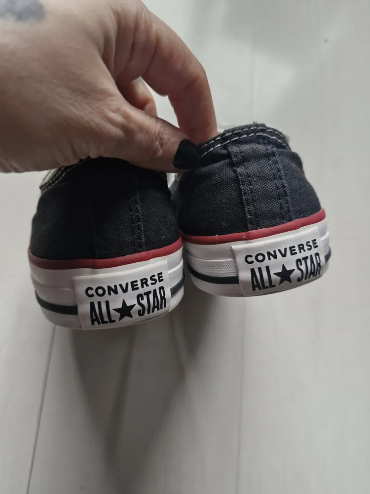 Converse All Star preto cano baixo 37