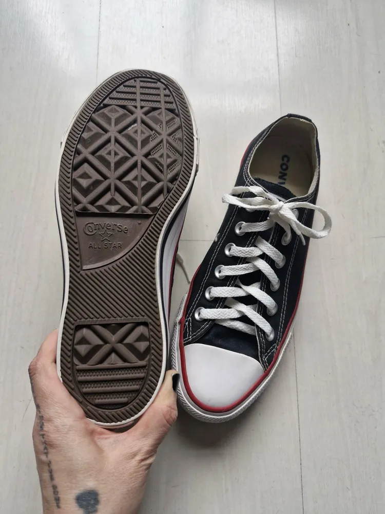Converse All Star preto cano baixo 37