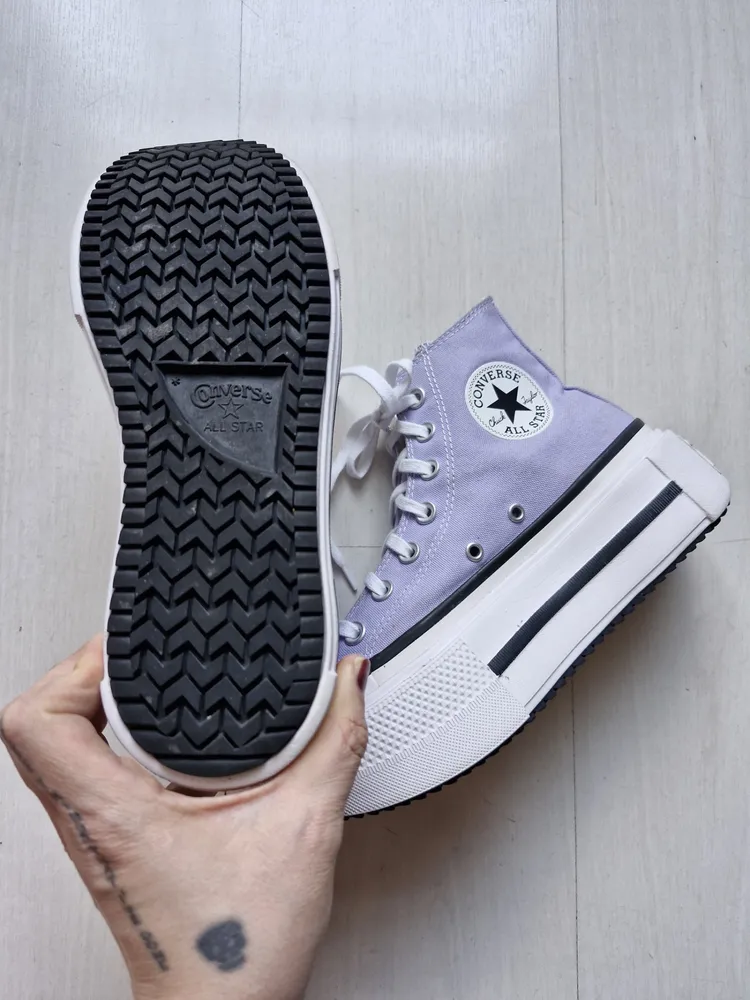 Converse All Star Double Stack lilás 35