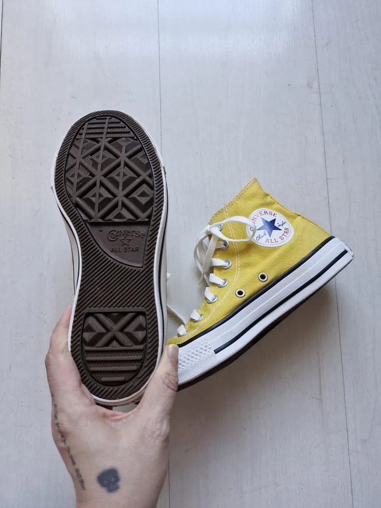 Converse All Star amarelo 34