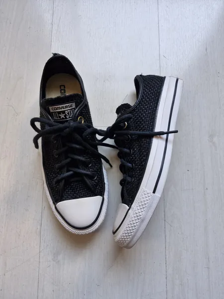 Converse All Star preto texturizado 34