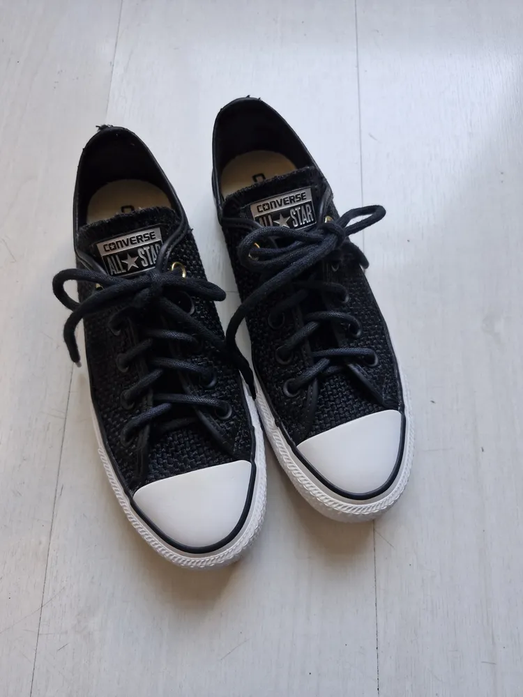 Converse All Star preto texturizado 34