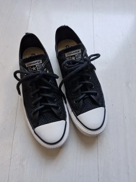 Converse All Star preto texturizado 34