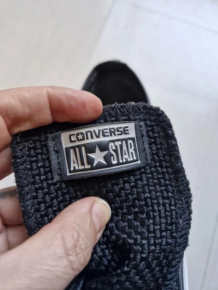 Converse All Star preto texturizado 34