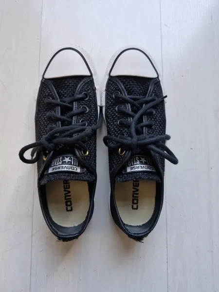Converse All Star preto texturizado 34
