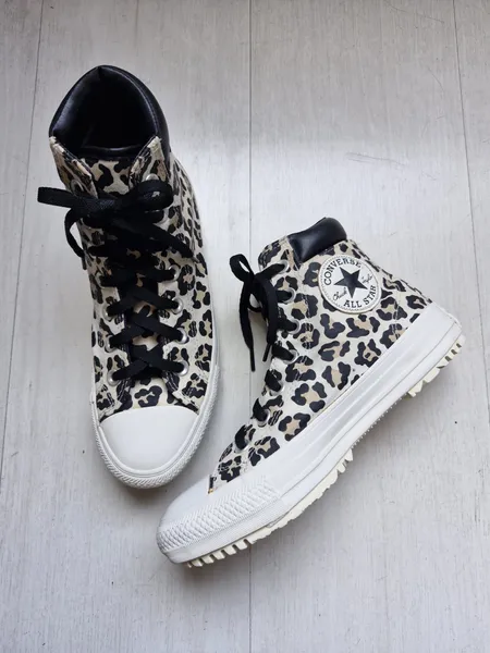 Converse All Star boot animal print 34