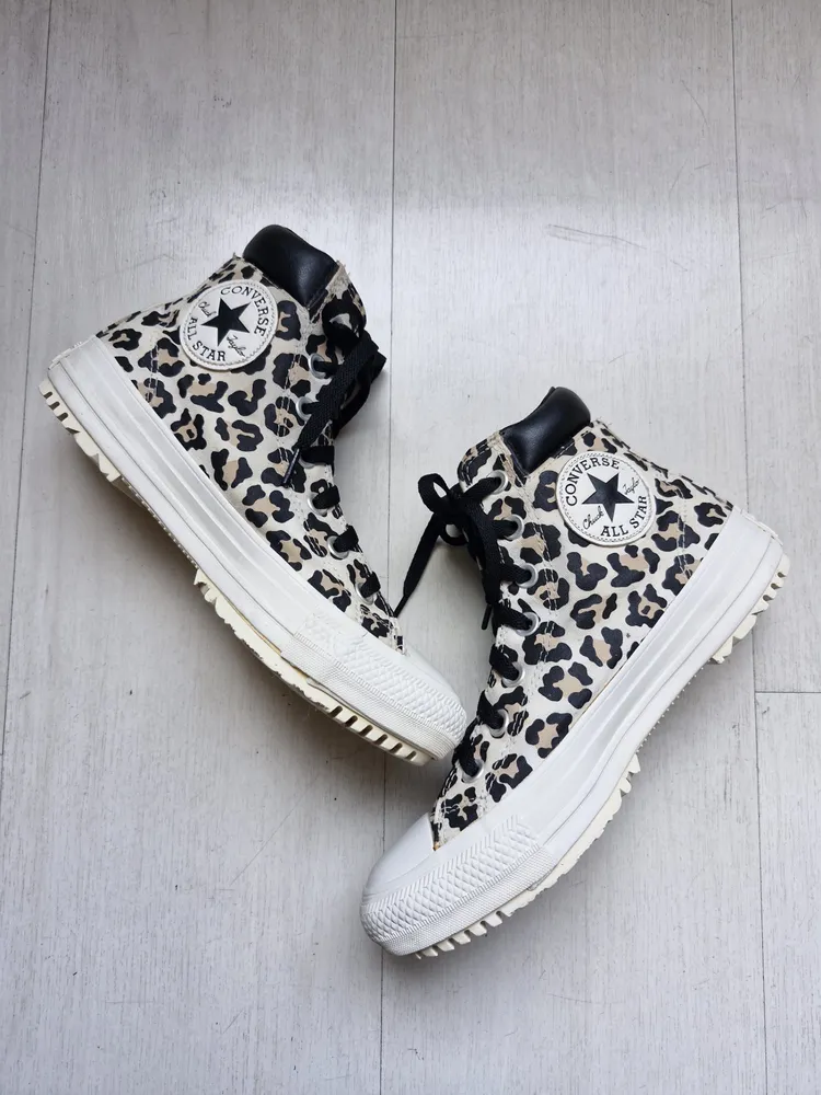 Converse All Star boot animal print 34
